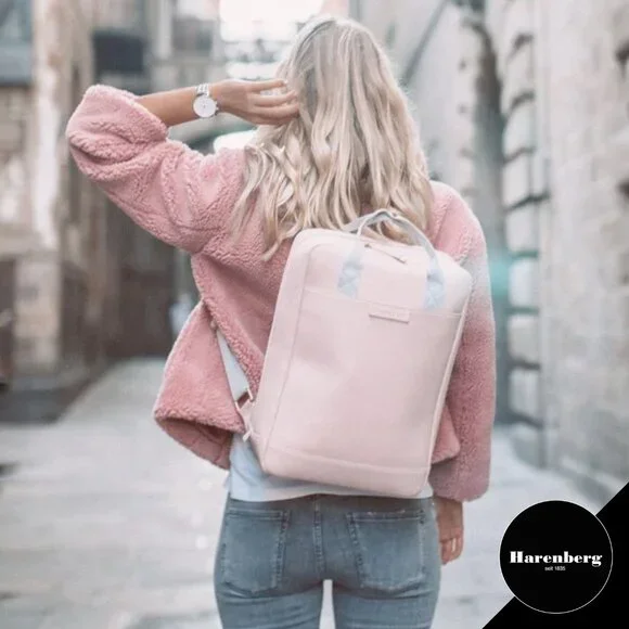 Kapten & Son Malmö Cherry Blossom Laptop Waterproof Backpack Pink Commuter Work - Picture 2 of 15